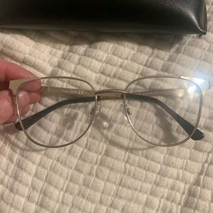 ⭐️SHEIN Gold Tone Clear Glasses NWOT